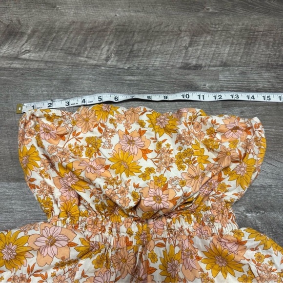 American Eagle Tube Top Ruffle Romper Size XS - Picture 6 of 9